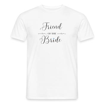 Friend/Friend of the Bride - Men's T-Shirt - white - Front - AI Model Male 178 dark (178cm)
