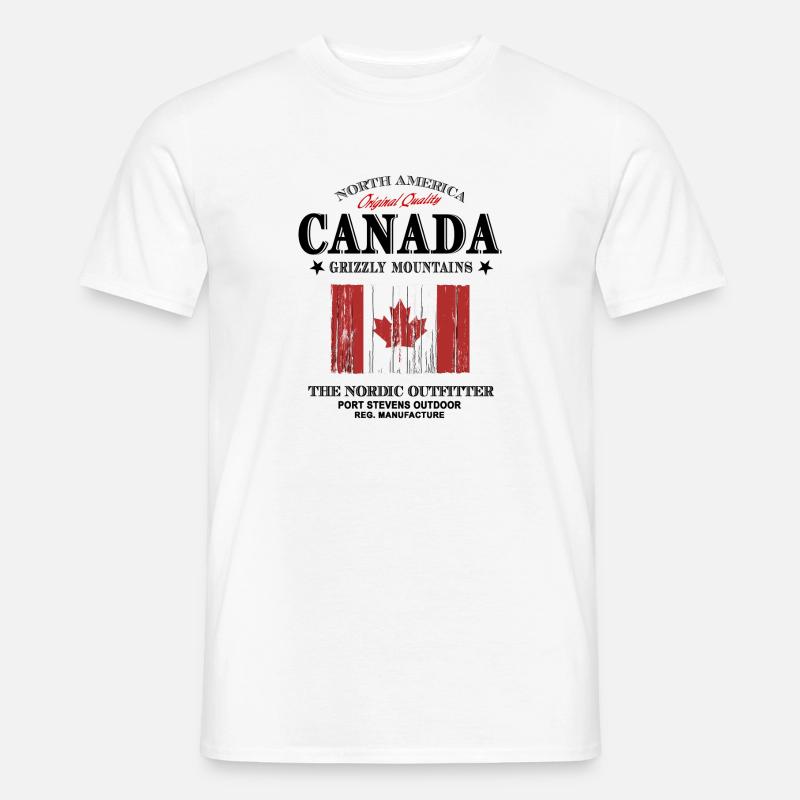 Kanada - Maple Leaf - Canada - Männer T-Shirt - Weiß