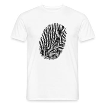 Finger - empreintes digitales - T-shirt homme - blanc - Devant - AI Model Male 178 dark (178cm)