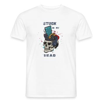 Contenu de ma tête - jeu - joueurs - T-shirt homme - blanc - Devant - AI Model Male 178 dark (178cm)