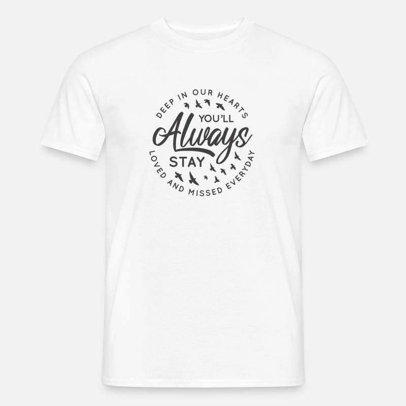 Souvenir de deuil de deuil Sort Souvenir - T-shirt homme - blanc