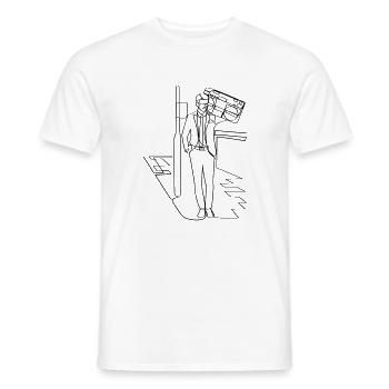 Suitwoofer - Men's T-Shirt - white - Front - AI Model Male 178 dark (178cm)