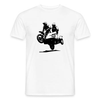 Sidecarcross - Sidecar Moto Cross - Men's T-Shirt - white - Front - AI Model Male 178 dark (178cm)