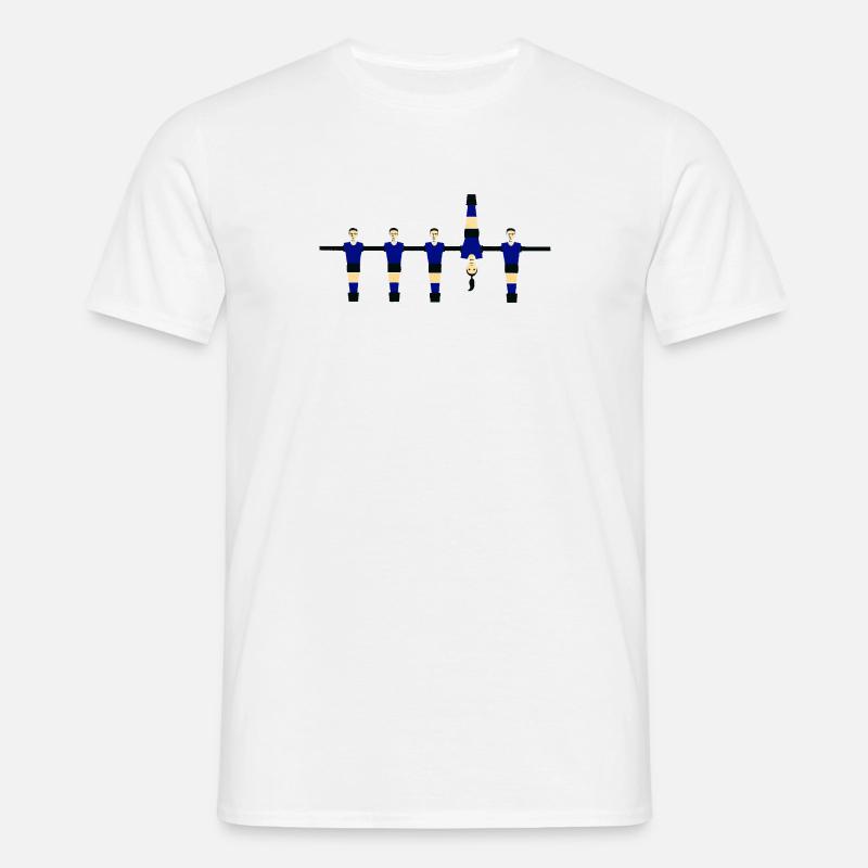 Stylized Blue Figures - Men's T-Shirt - white