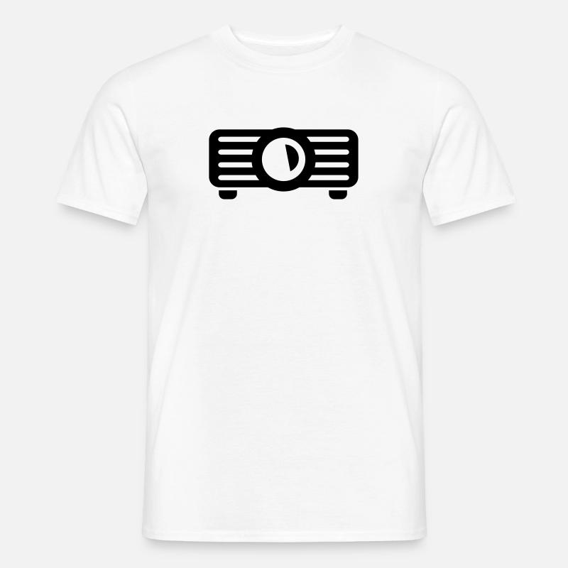 Projektor - Männer T-Shirt - Weiß
