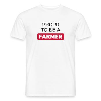 Agriculture Farming Farmer Agriculteur Landwirt - Men's T-Shirt - white - Front - AI Model Male 178 dark (178cm)