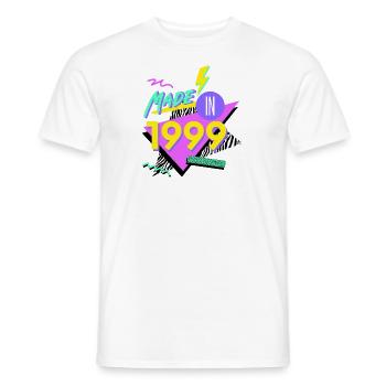 1999 NEON 90s Shirt Design - T-shirt homme - blanc - Devant - AI Model Male 178 dark (178cm)