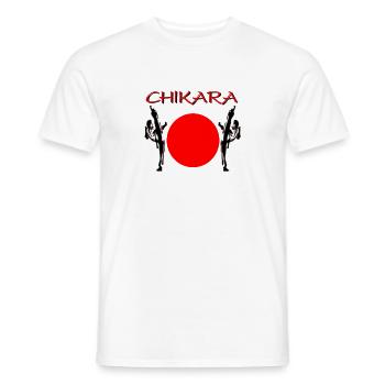 Sportschule Chikara - Männer T-Shirt - Weiß - Vorne - AI Model Male 178 dark (178cm)