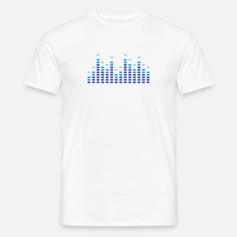 Music Equalizer - Männer T-Shirt - Weiß