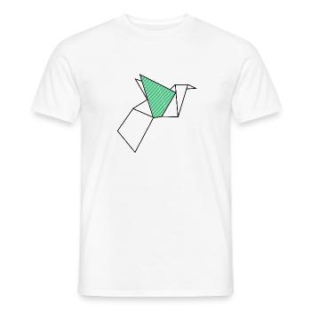 crane - Männer T-Shirt - Weiß - Vorne - AI Model Male 178 dark (178cm)
