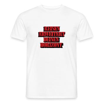 Auf Reisen Gehen Weltreise Reise Geschenk Hobby - Männer T-Shirt - Weiß - Vorne - AI Model Male 178 dark (178cm)