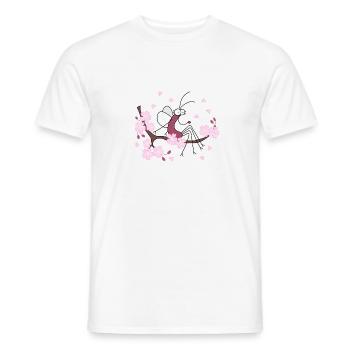 Djen Wana Kirschblüte - Männer T-Shirt - Weiß - Vorne - AI Model Male 178 dark (178cm)