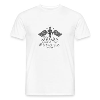 Krieg Soldat Tattoo Veteran Patriot Geschenk Tinte - Männer T-Shirt - Weiß - Vorne - AI Model Male 178 dark (178cm)