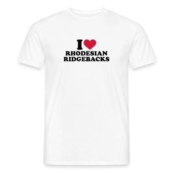 Rhodesian Ridgeback - Männer T-Shirt - Weiß - Vorne - AI Model Male 178 dark (178cm)