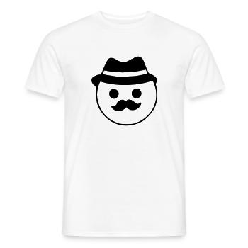 Emoji Skizze Hut schwarz - Männer T-Shirt - Weiß - Vorne - AI Model Male 178 dark (178cm)