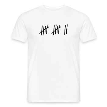 12 strokes / / 12 times / / Birthday / / gift - Men's T-Shirt - white - Front - AI Model Male 178 dark (178cm)