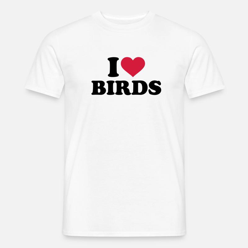 Vogel - Männer T-Shirt - Weiß