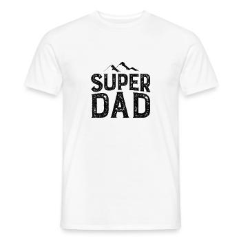 Super Dad - Men's T-Shirt - white - Front - AI Model Male 178 dark (178cm)