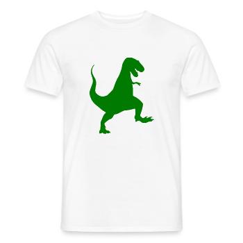 Dinosaures: T REX - T-shirt homme - blanc - Devant - AI Model Male 178 dark (178cm)