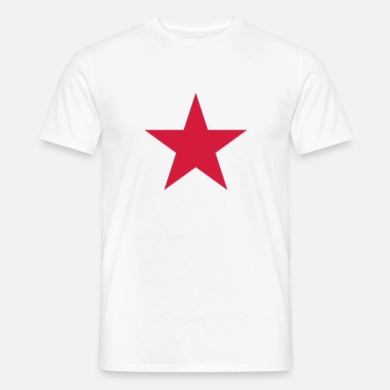 Stern - Männer T-Shirt - Weiß
