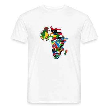 Afrika - Männer T-Shirt - Weiß - Vorne - AI Model Male 178 dark (178cm)