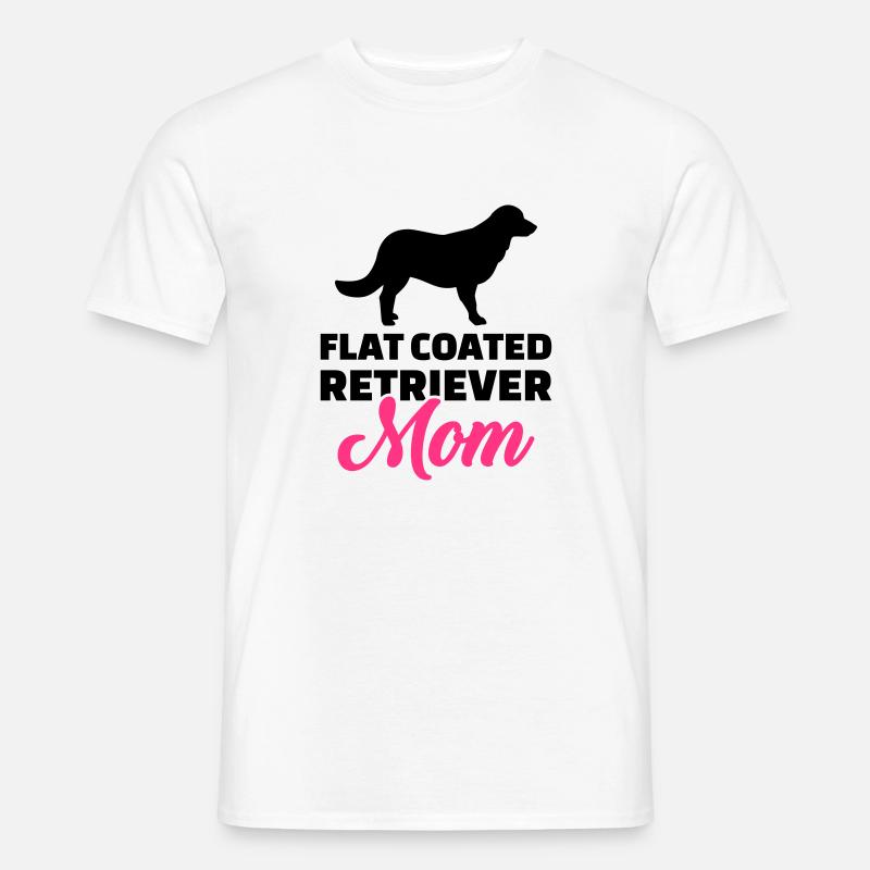 Flat Coated Retriever - T-shirt uomo - bianco