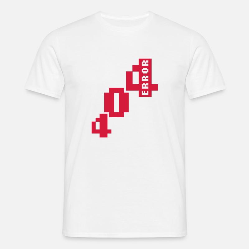 Error 404 Connection Problem - Men's T-Shirt - white