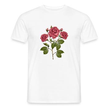 Fleur - T-shirt homme - blanc - Devant - AI Model Male 178 dark (178cm)