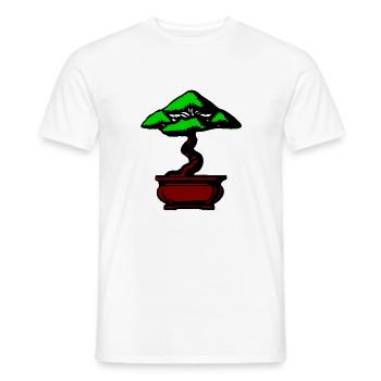 Bonsaï - T-shirt homme - blanc - Devant - AI Model Male 178 dark (178cm)