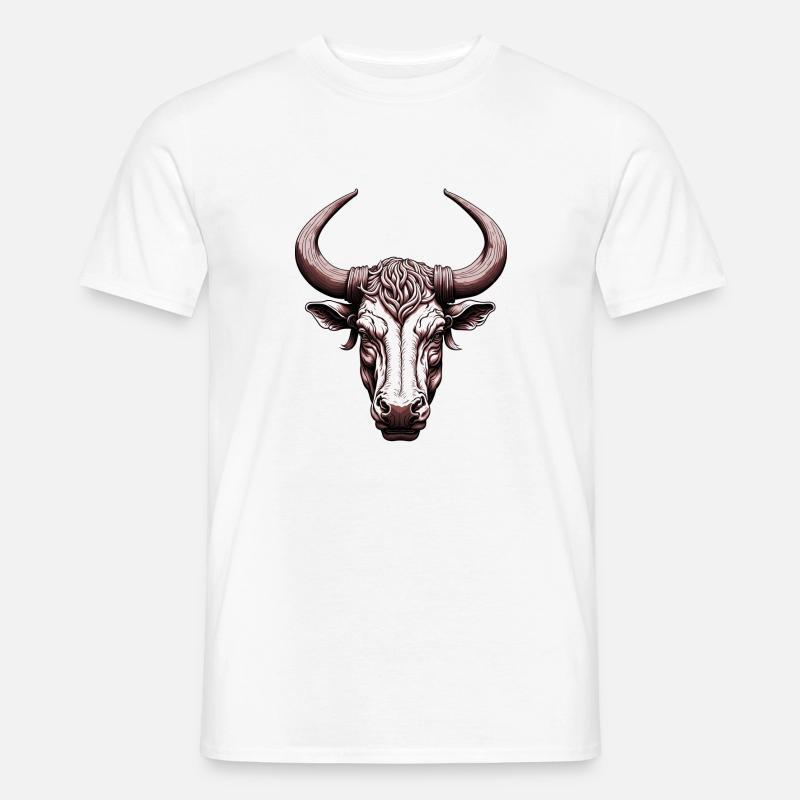 Taurus - Männer T-Shirt - Weiß