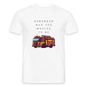 remember who you wanted to be nurse 3 - Men's T-Shirt - white - Front - AI Model Male 178 dark (178cm)
