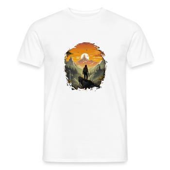 Hiking Adventure Hiking Mountains Hiking Camping - Men's T-Shirt - white - Front - AI Model Male 178 dark (178cm)