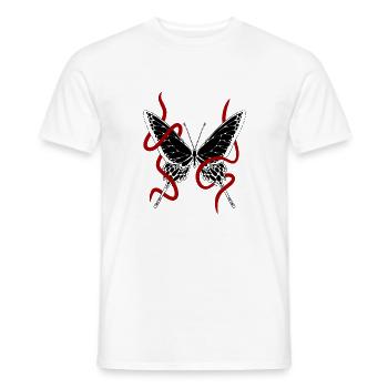 Red rope and red rope - T-shirt homme - blanc - Devant - AI Model Male 178 dark (178cm)