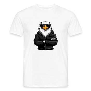 Adler Eagle Comic - Men's T-Shirt - white - Front - AI Model Male 178 dark (178cm)