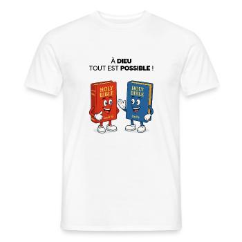 Bible T-Shirt - Men's T-Shirt - white - Front - AI Model Male 178 dark (178cm)