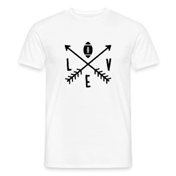 Football américain design vintage - T-shirt homme - blanc - Devant - AI Model Male 178 dark (178cm)