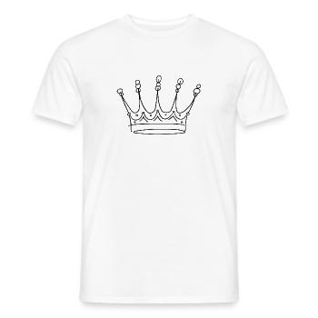 Krone - Männer T-Shirt - Weiß - Vorne - AI Model Male 178 dark (178cm)