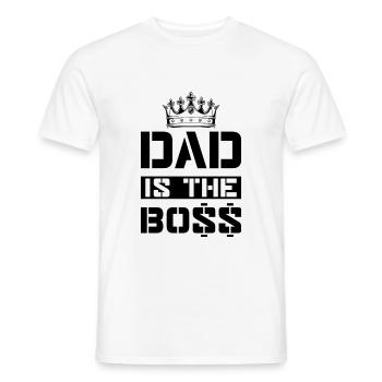 Dad boss chef spruch - Männer T-Shirt - Weiß - Vorne - AI Model Male 178 dark (178cm)