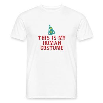 Clown: This Is My Human Costume - Gift - Men's T-Shirt - white - Front - AI Model Male 178 dark (178cm)