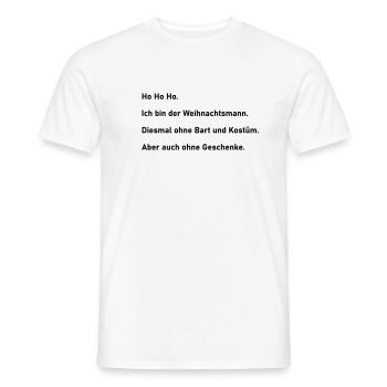 Weihnachtsmann ohne - Männer T-Shirt - Weiß - Vorne - AI Model Male 178 dark (178cm)
