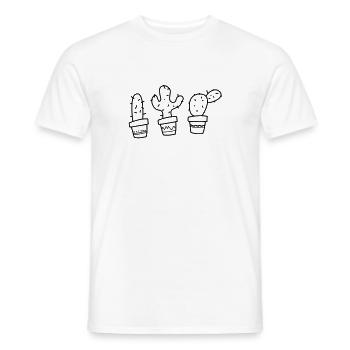 Kakteen_NC - Männer T-Shirt - Weiß - Vorne - AI Model Male 178 dark (178cm)