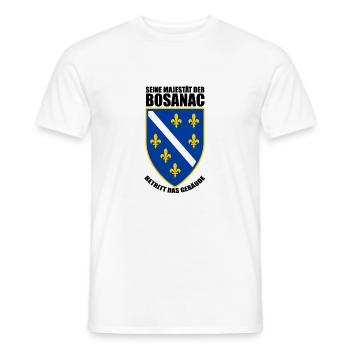 Bosanac Bosnien - Männer T-Shirt - Weiß - Vorne - AI Model Male 178 dark (178cm)