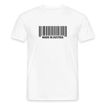 Made in Austria - T-shirt homme - blanc - Devant - AI Model Male 178 dark (178cm)