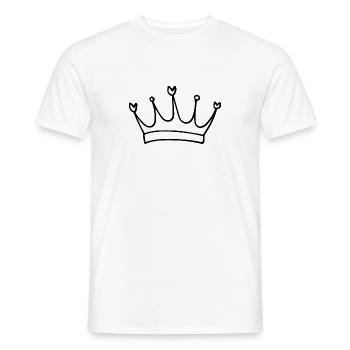 Krone - Männer T-Shirt - Weiß - Vorne - AI Model Male 178 dark (178cm)