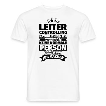 Leiter Controlling Geschenke - Männer T-Shirt - Weiß - Vorne - AI Model Male 178 dark (178cm)