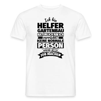 Helfer Gartenbau Geschenke - Männer T-Shirt - Weiß - Vorne - AI Model Male 178 dark (178cm)