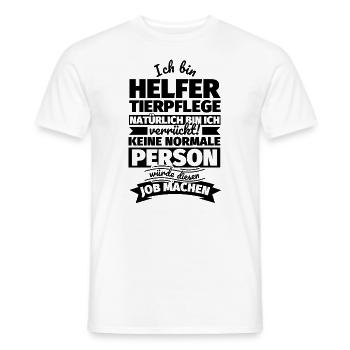 Helfer Tierpflege Geschenke - Männer T-Shirt - Weiß - Vorne - AI Model Male 178 dark (178cm)