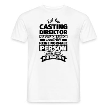 Casting Direktor Geschenke - Männer T-Shirt - Weiß - Vorne - AI Model Male 178 dark (178cm)