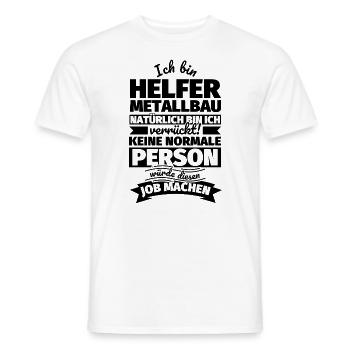 Helfer Metallbau Geschenke - Männer T-Shirt - Weiß - Vorne - AI Model Male 178 dark (178cm)