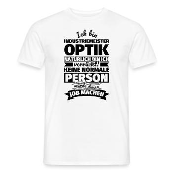 Industriemeister Optik Geschenke - Männer T-Shirt - Weiß - Vorne - AI Model Male 178 dark (178cm)
